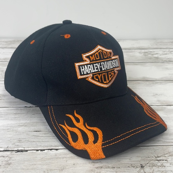 Harley-Davidson Other - HARLEY-DAVIDSON HAT Black /Orange